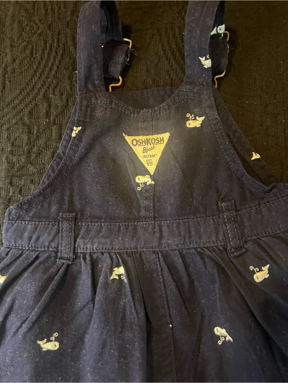 Bundle (2) OshKosh B'gosh Toddler Girls Overalls  Shorts and Dress Set